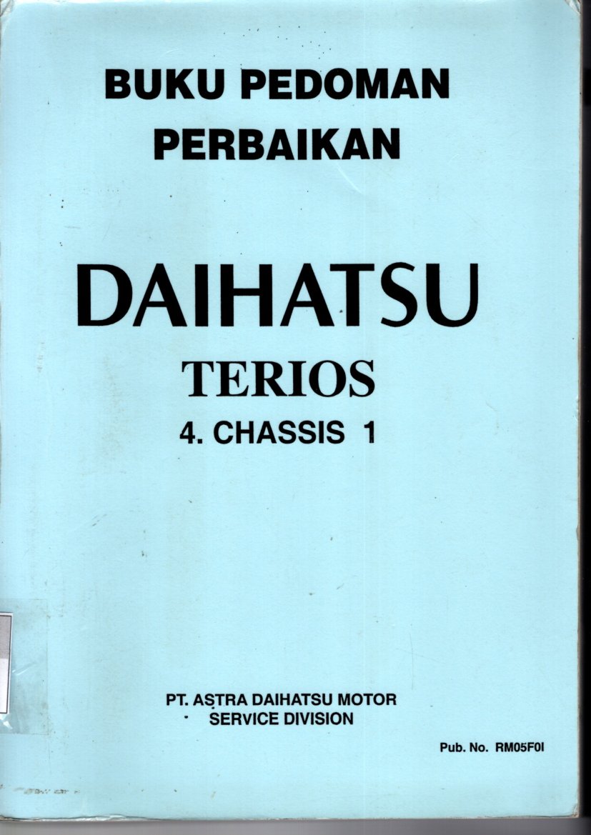 Buku Pedoman Perbaikan Daihatsu Terios 4. Chassis 1
