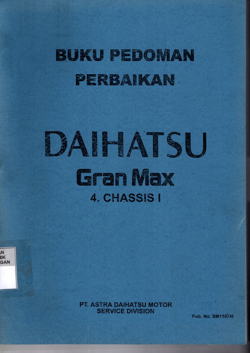 Buku Pedoman Perbaikan Daihatsu Granmax 4. Chassis 1