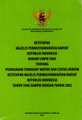 Ketetapan Majelis Permusyawaratan Rakyat Republik Indonesia