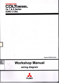 Mitshubishi Fuso COLT Disel Fe 7 & 8 Series EURO 2 Std : Workshop Manual Wiring Diagram